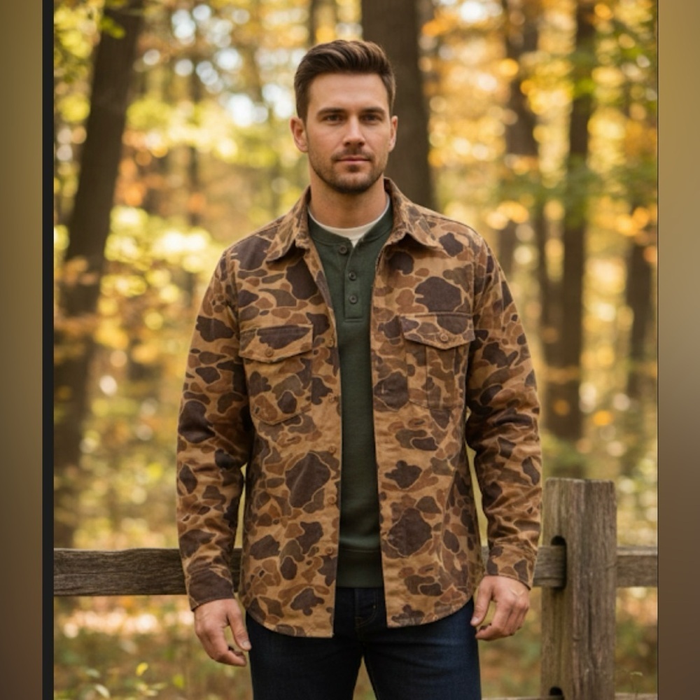 Brown Camouflage Men's Jacket